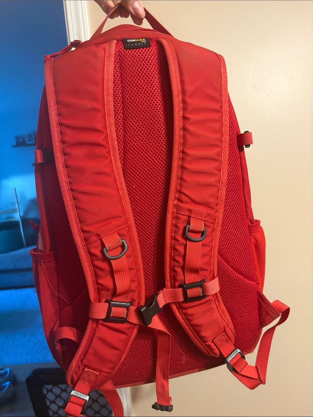 Supreme Red Backpack with Logo - Picture 2 of 4